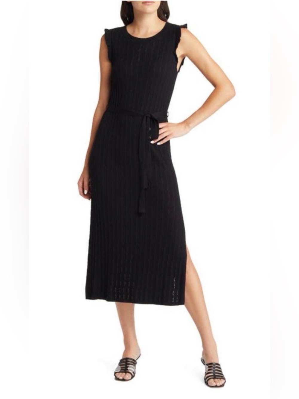 Paige $249 Silk bland gardenia Knit dress